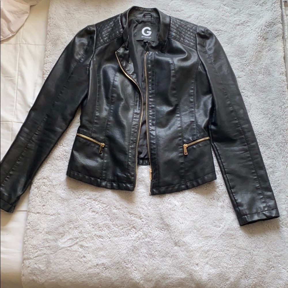 Faux leather jacket